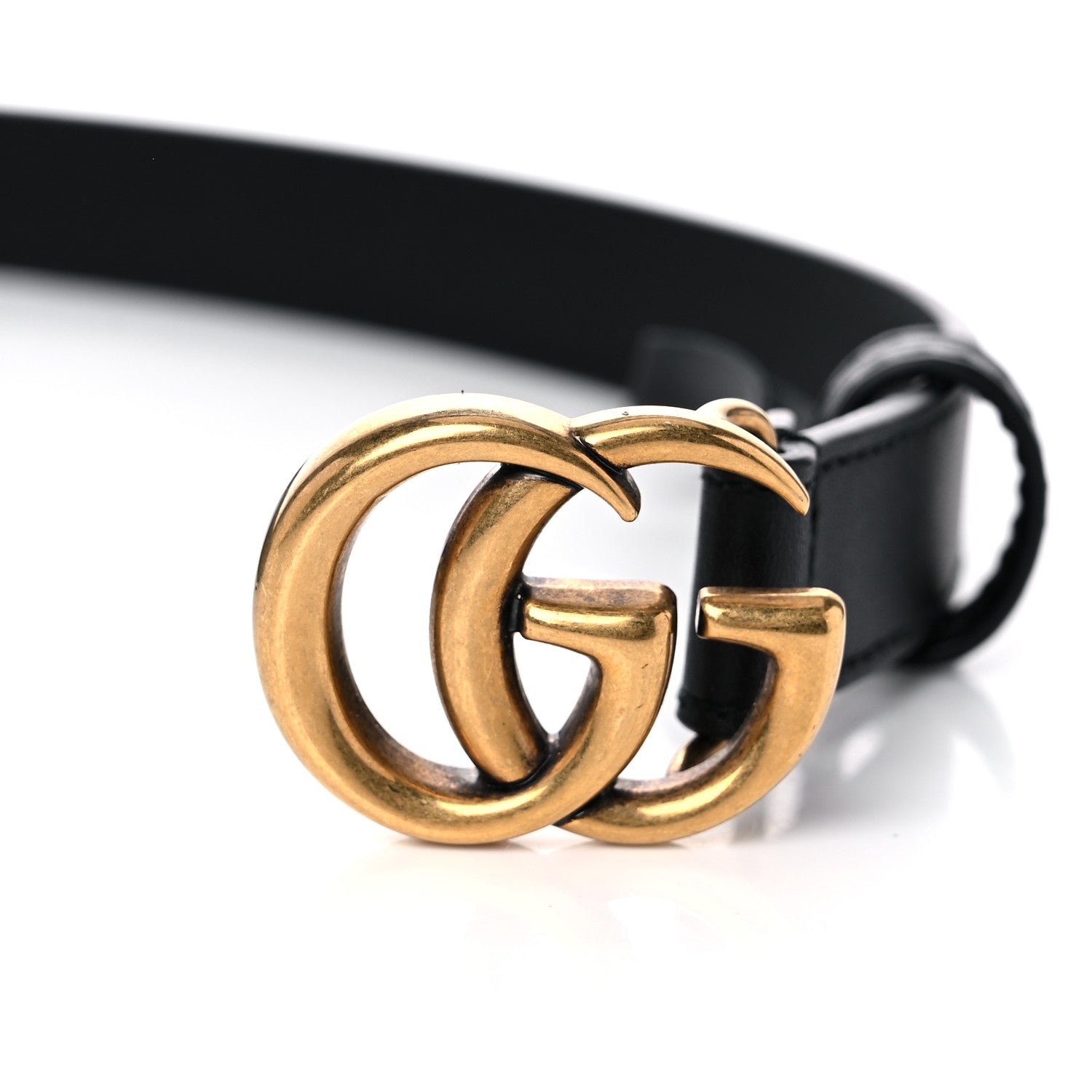 Gucci Calfskin Double G 20mm Belt 75 30 Black 5 of 5