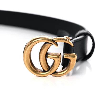 Gucci Calfskin Double G 20mm Belt 75 30 Black 5 of 5