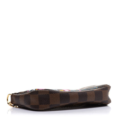 Louis Vuitton Damier Ebene 2020 Christmas Animation Big Wheel Mini Pochette Accessories Rose Ballerine 5 of 10