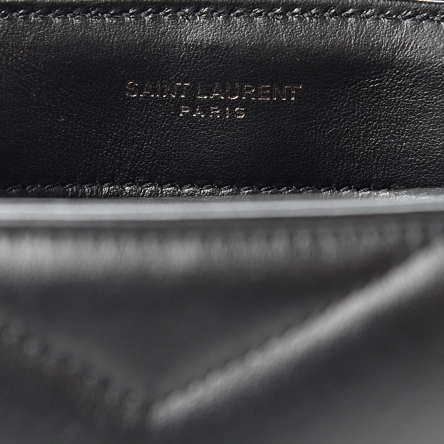 Saint Laurent Calfskin Y Quilted Monogram Toy Loulou Crossbody Bag Black 6 of 11
