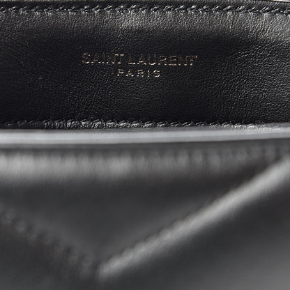 Saint Laurent Calfskin Y Quilted Monogram Toy Loulou Crossbody Bag Black 6 of 11