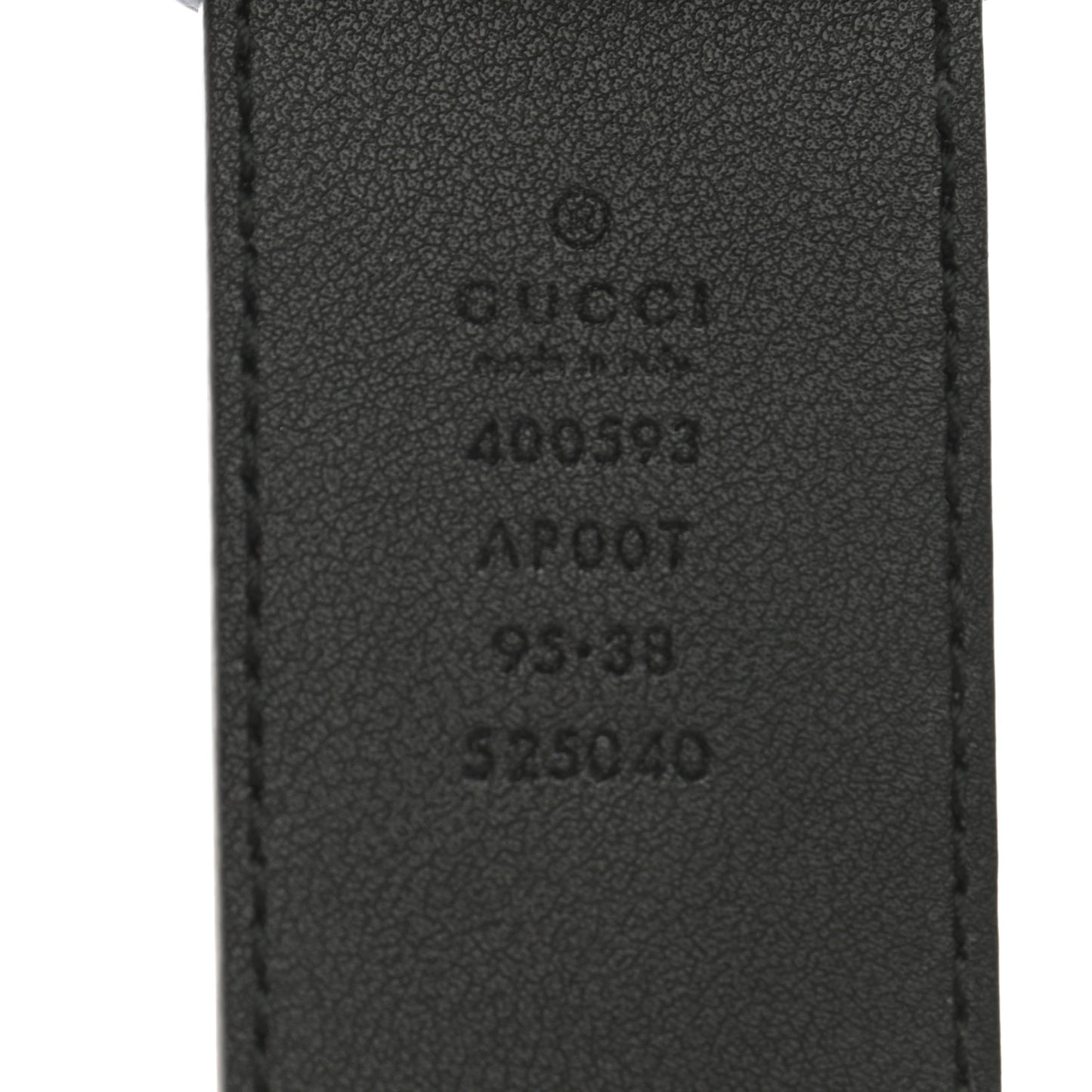 Calfskin Double G 40mm Belt 95 38 Black