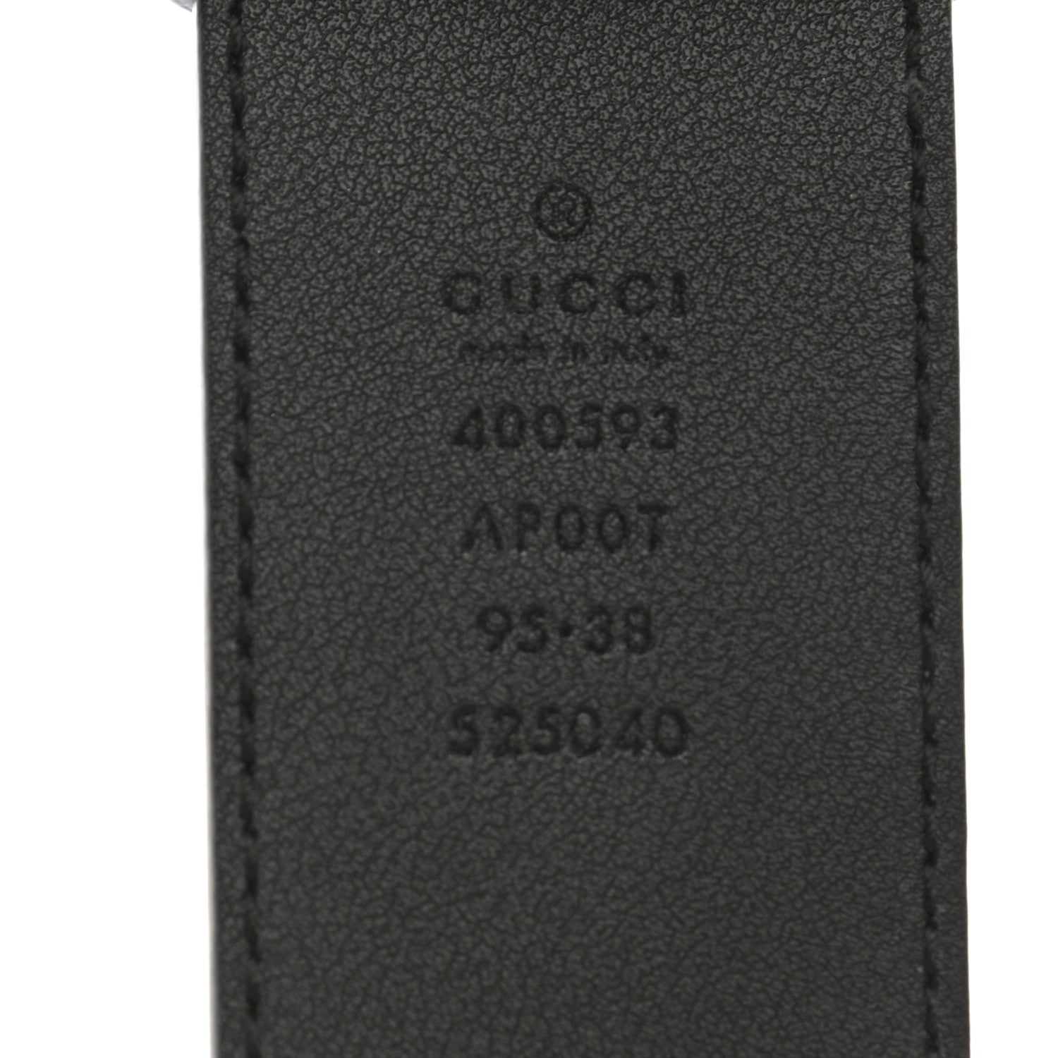 Gucci Calfskin Double G 40mm Belt 95 38 Black 3 of 6