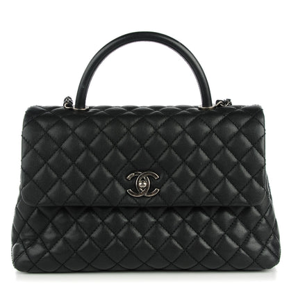 Chanel Caviar Quilted Medium Coco Handle Flap Black 1 of 8
