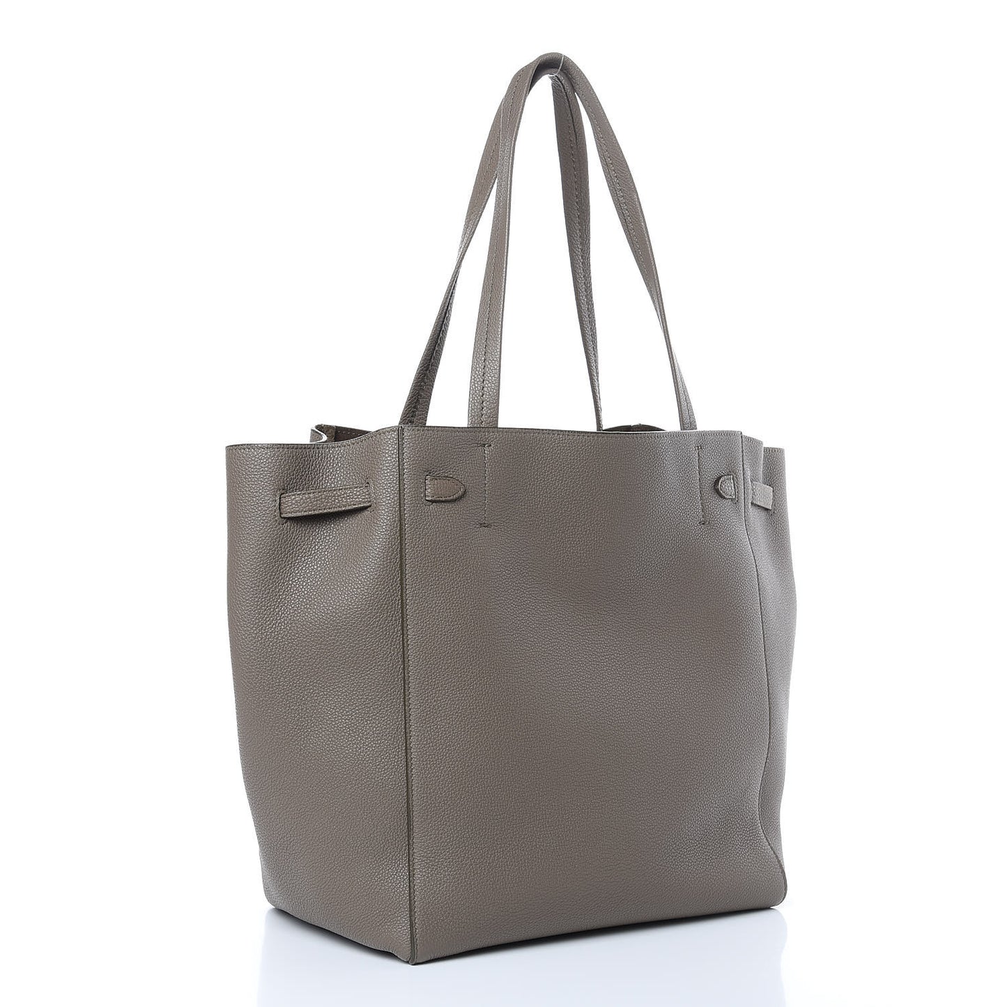 Soft Grained Calfskin Small Belt Cabas Phantom Taupe