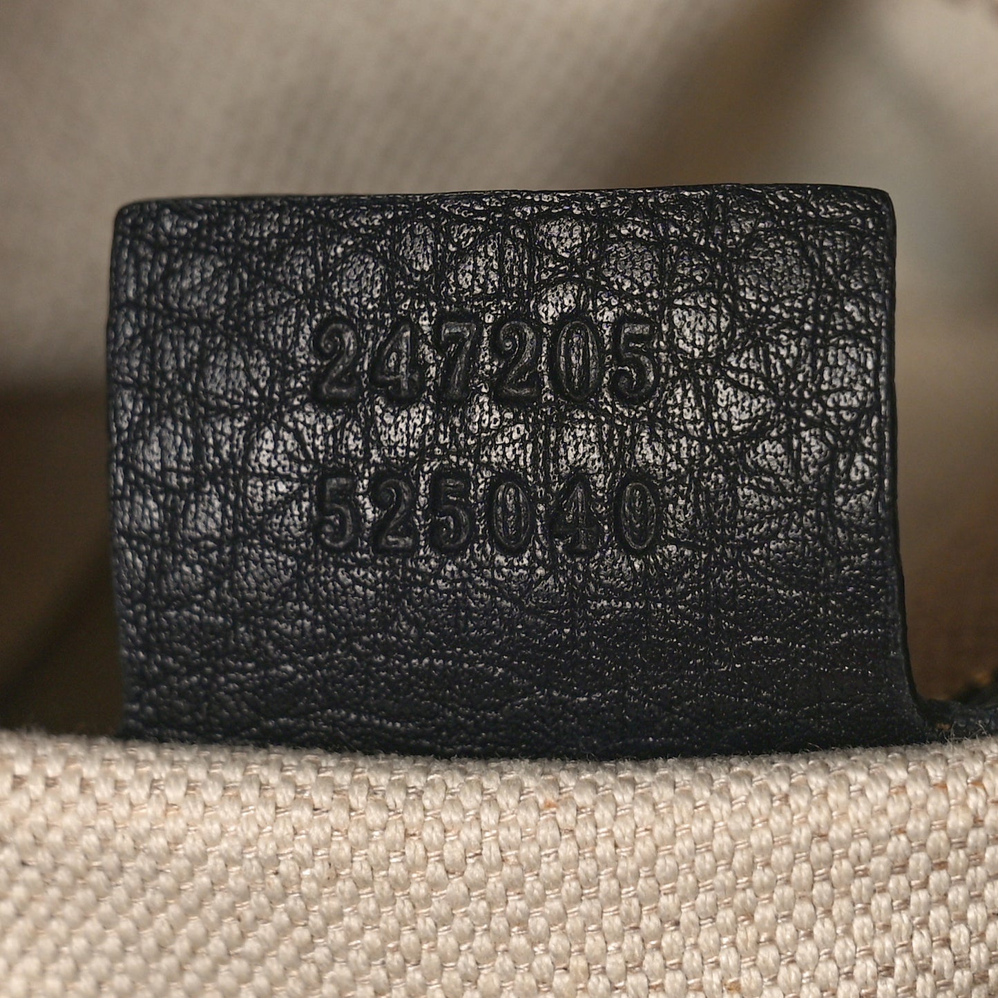 Calfskin Vintage Web Medium Boston Black