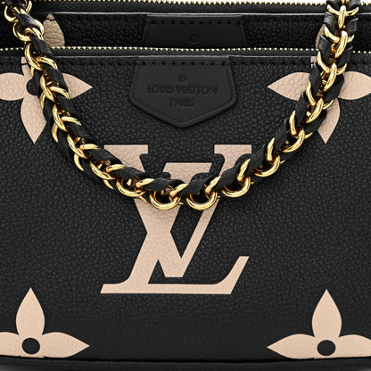 Louis Vuitton Empreinte Monogram Giant Multi Pochette Accessories Black Beige 8 of 11