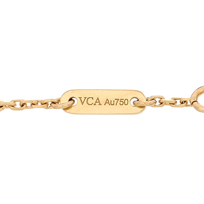 Van Cleef & Arpels 18K Yellow Gold Mother of Pearl Sweet Alhambra Bracelet 3 of 5