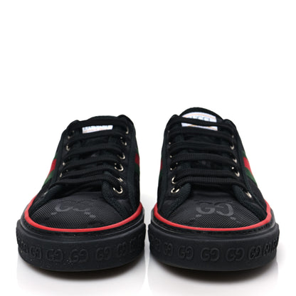 Gucci Econyl Nylon Web Monogram Off The Grid Womens 1977 Tennis Sneakers 38 Black 2 of 7