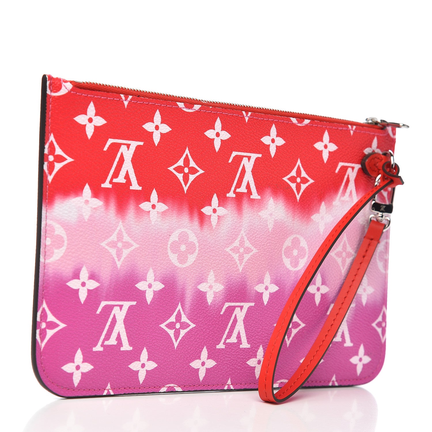 Louis Vuitton Monogram Escale Neverfull MM GM Pochette Rouge 3 of 8