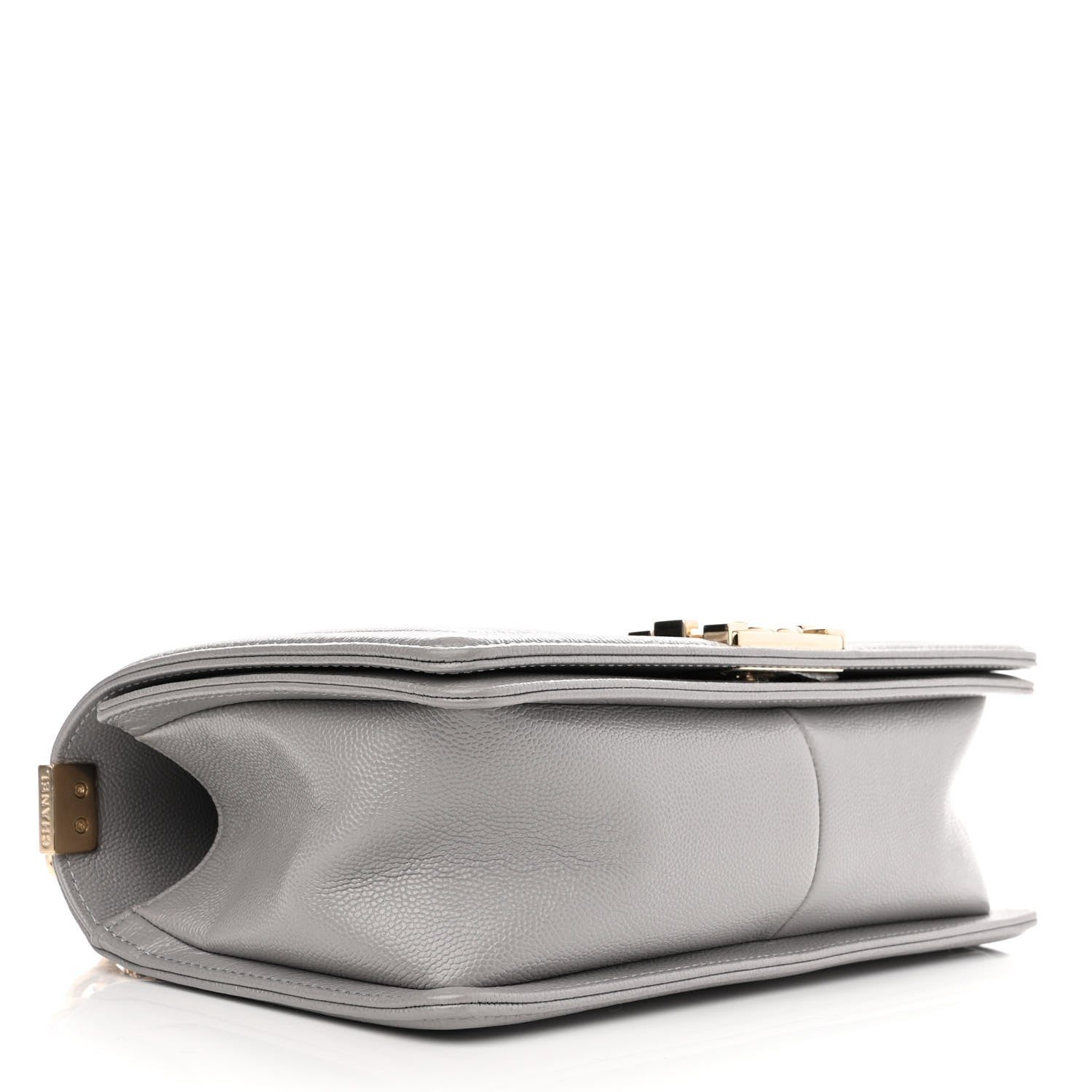 Chanel Caviar Quilted Medium Boy Flap Light Grey 4 of 11