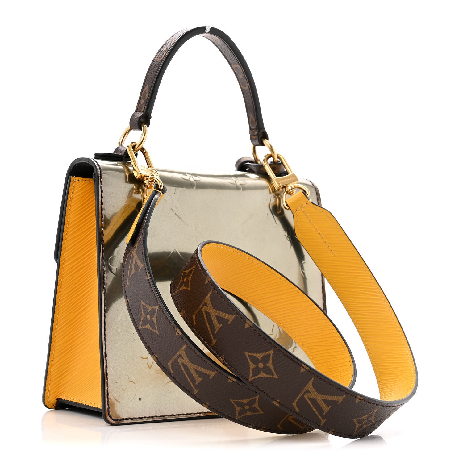 Louis Vuitton Vernis Epi Monogram Spring Street Bitume Metallise 3 of 14