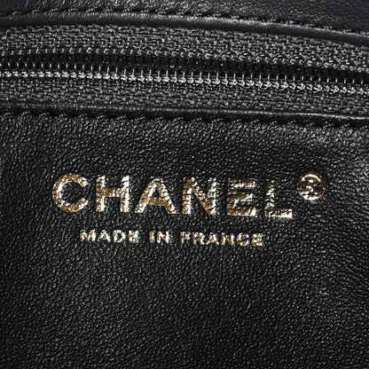 Chanel Lambskin Quilted Small CC Chic Flap Grey Dark Navy 6 of 10