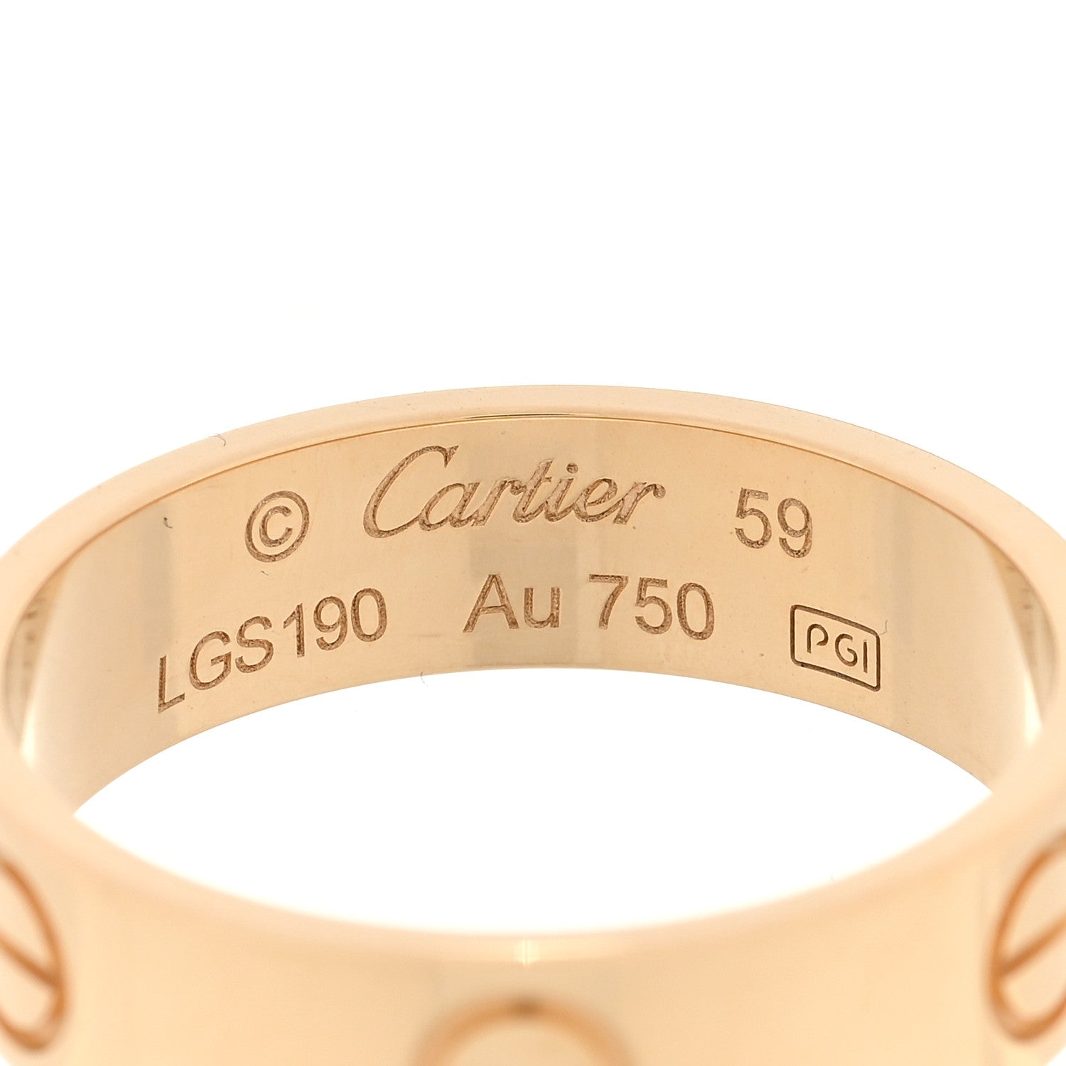 Cartier 18K Yellow Gold 5.5mm LOVE Ring 59 8.75 4 of 4