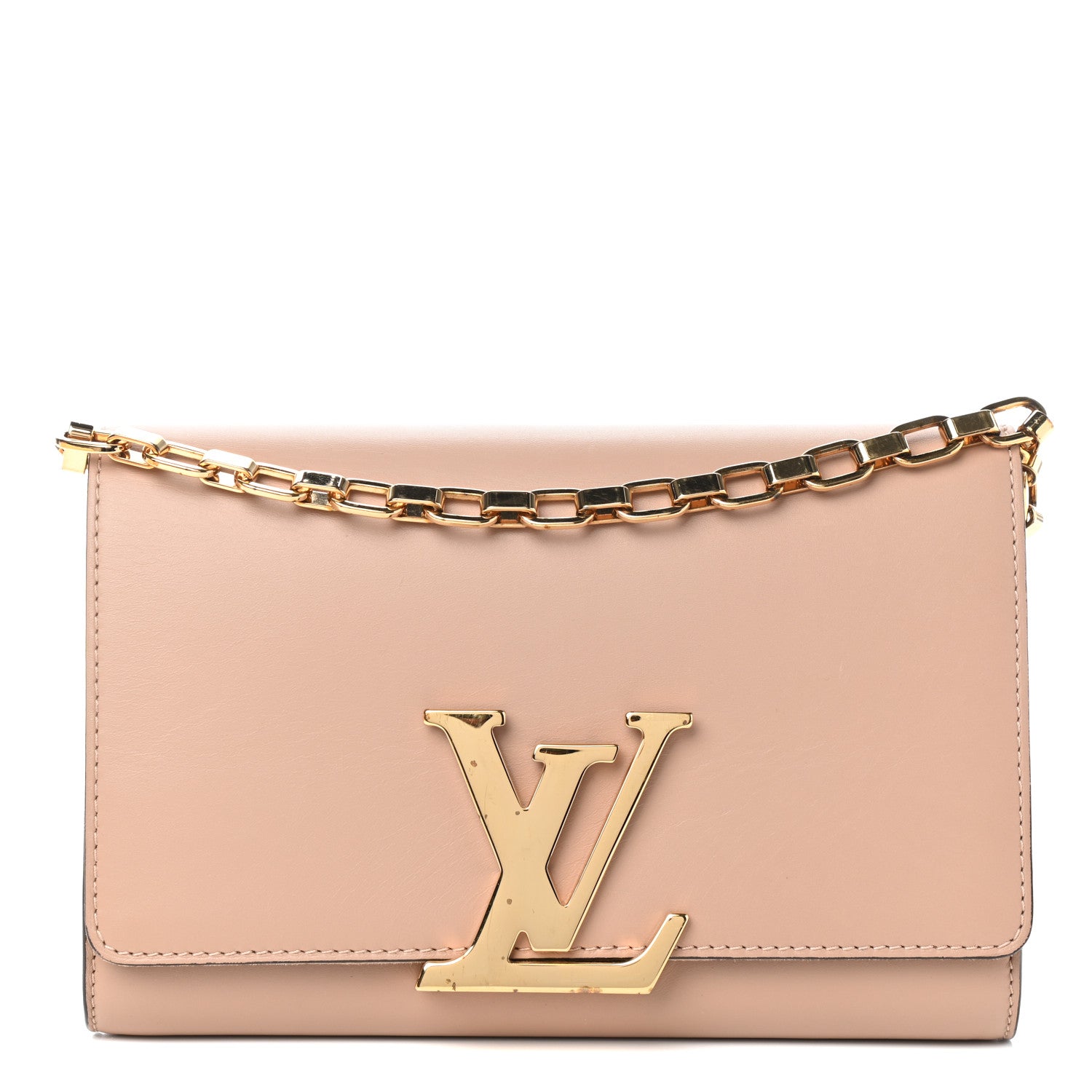 Louis Vuitton Calfskin Chain Louise Rose Poudre 1 of 9