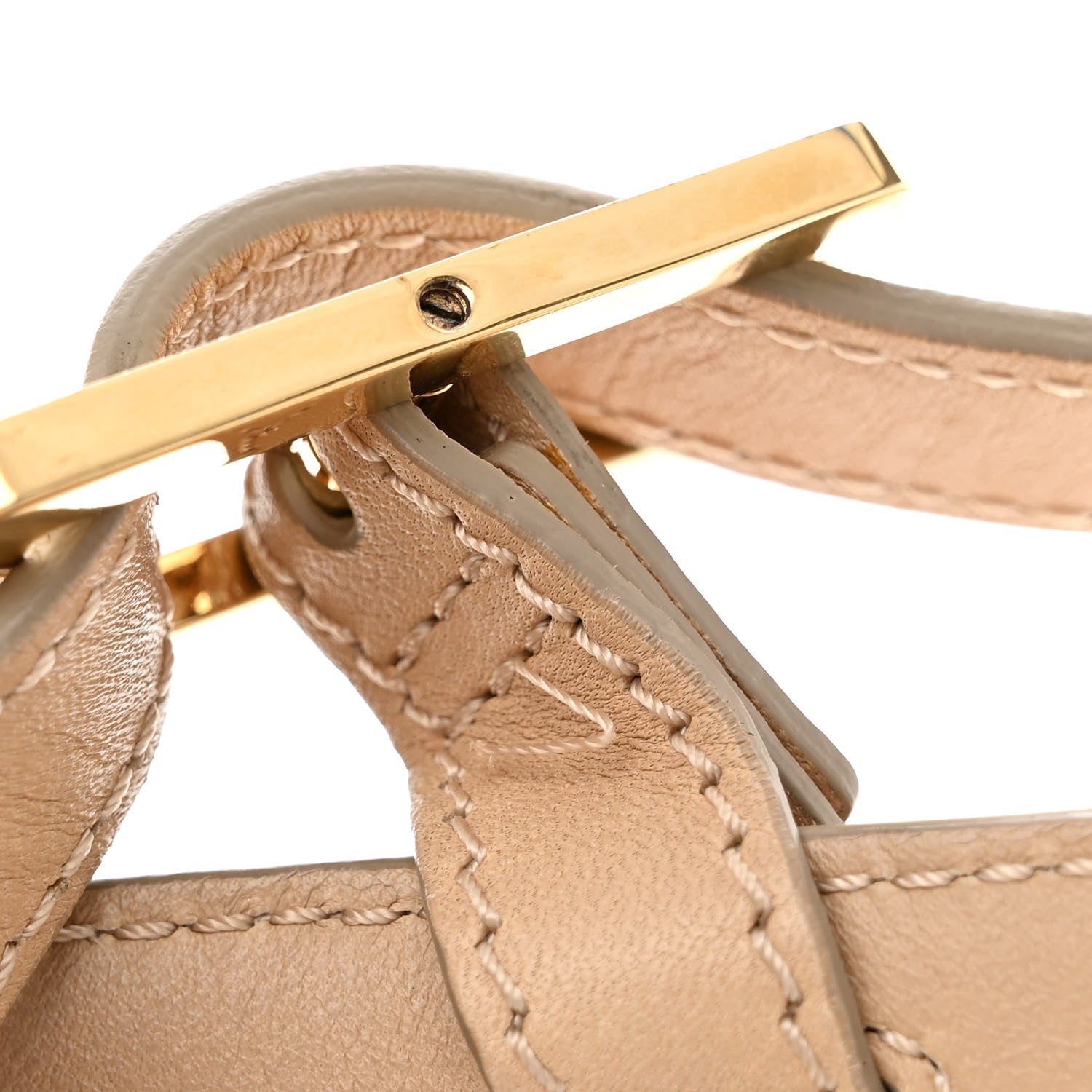 Chloe Calfskin Mini Georgia Crossbody Bag Beige 16 of 17