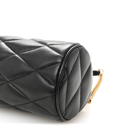 Saint Laurent Lambskin Monogram Mini Sade Tube Bag Black 10 of 10