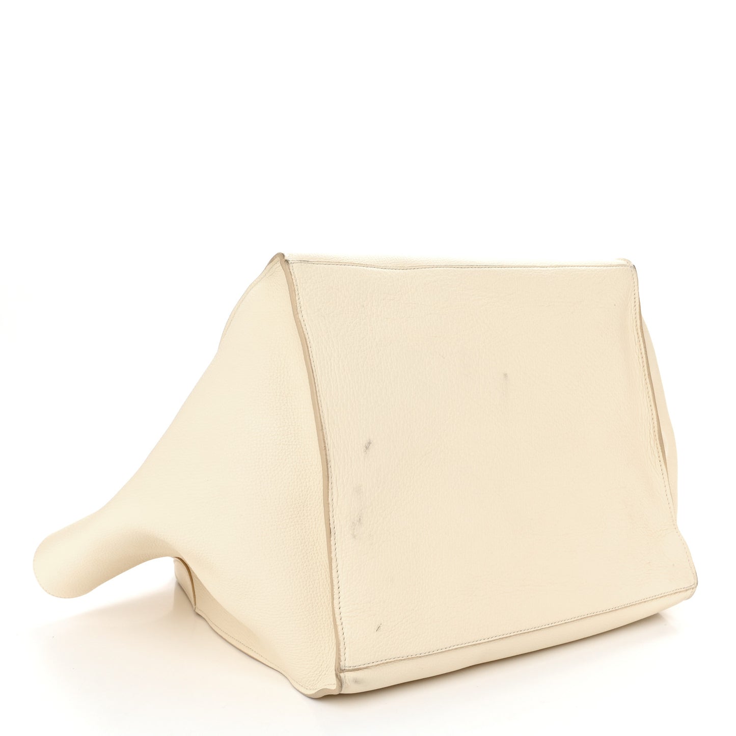 Supple Grained Calfskin Medium Big Bag Vanilla