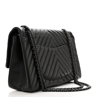 Chanel Aged Calfskin Chevron Quilted 2.55 Reissue 226 So Black 2 of 10