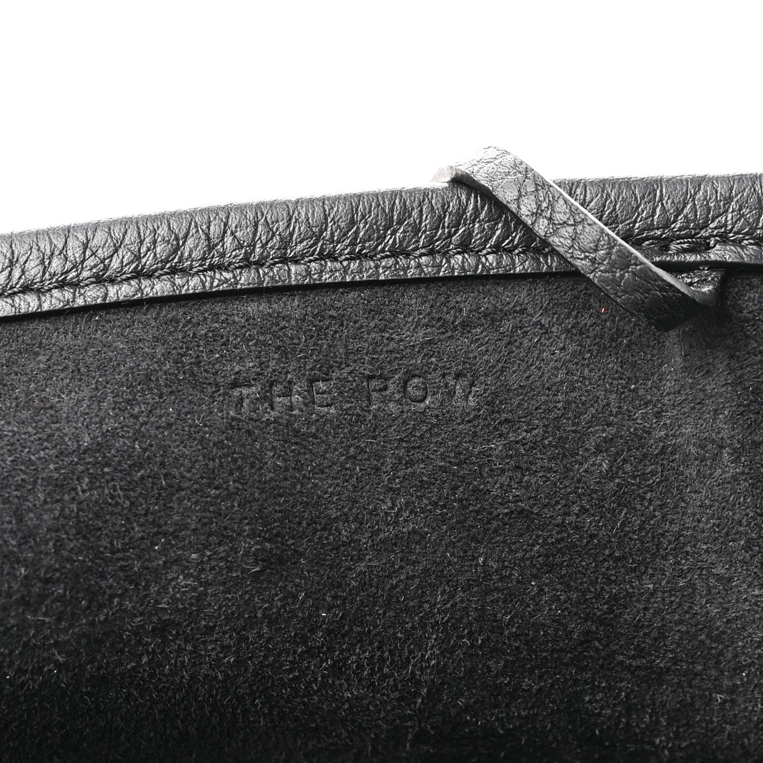 The Row Grained Calfskin Park Tote Three Black 7 of 10