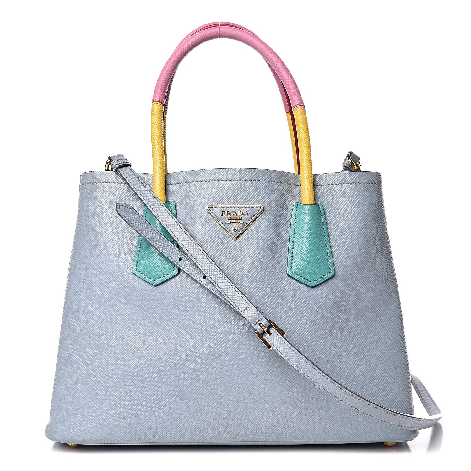 Prada Saffiano Cuir Small Double Bag Astrale Giada Multicolor 1 of 24