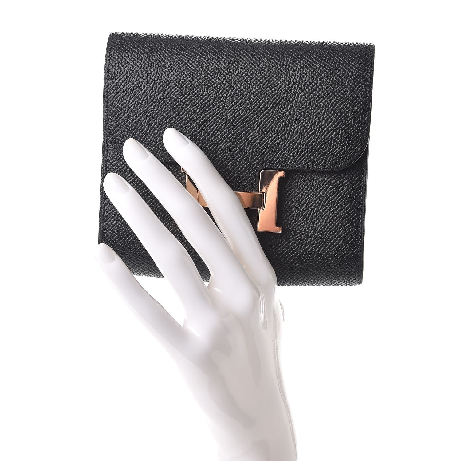 Hermes Epsom Constance Short Wallet Black 2 of 8