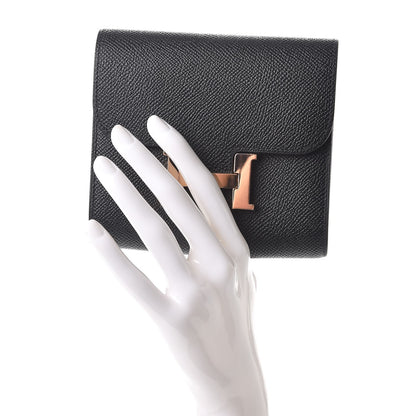 Hermes Epsom Constance Short Wallet Black 2 of 8