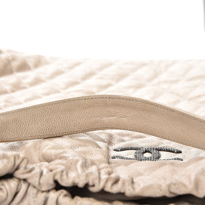 Chanel Caviar Quilted Large Elastic Tote Gray 8 of 8