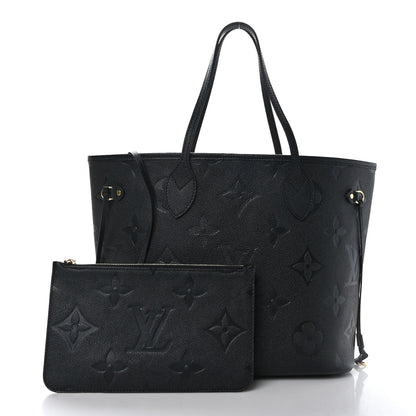 Louis Vuitton Empreinte Monogram Giant Neverfull MM Black 3 of 9