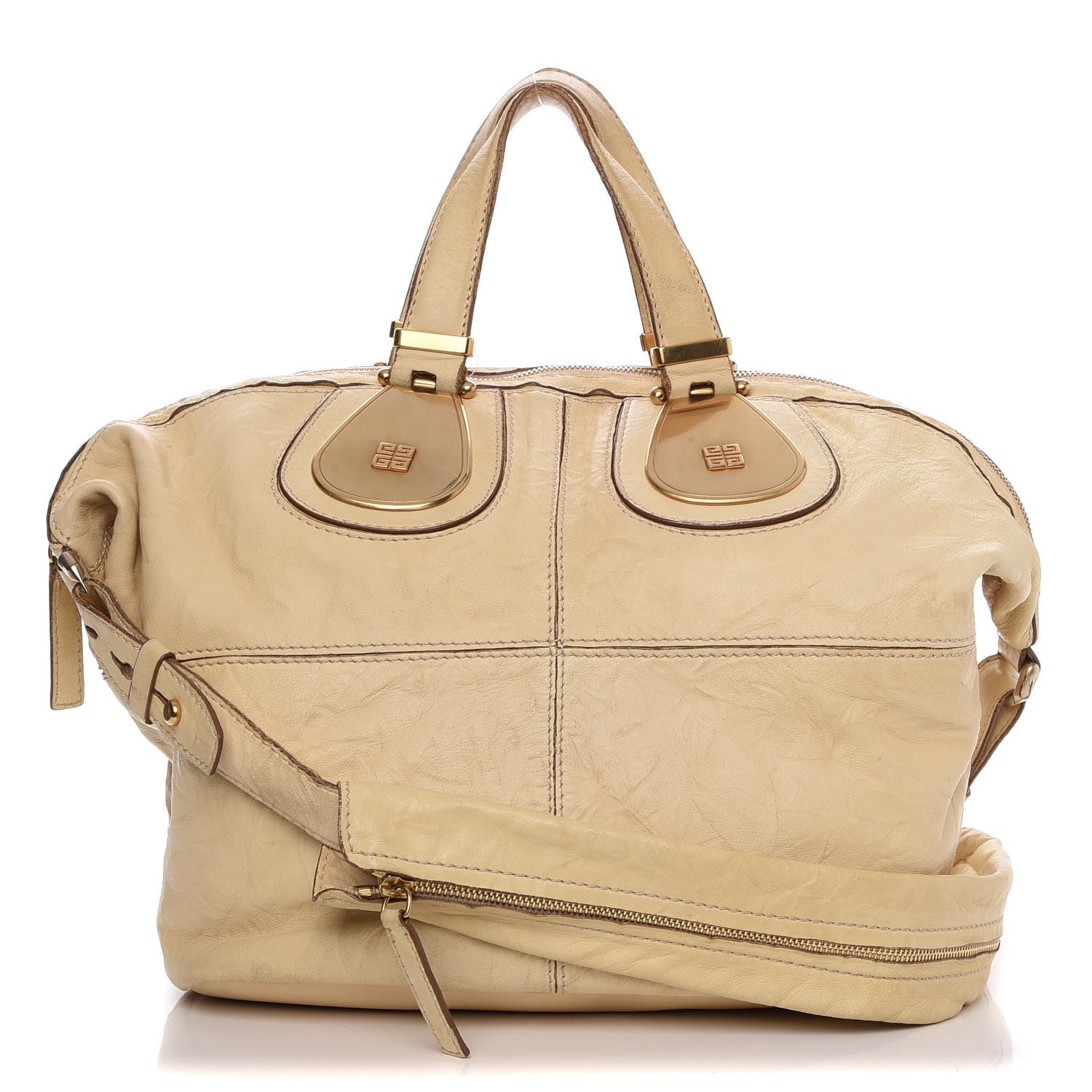 Givenchy Wrinkled Lambskin Medium Nightingale Beige 1 of 30