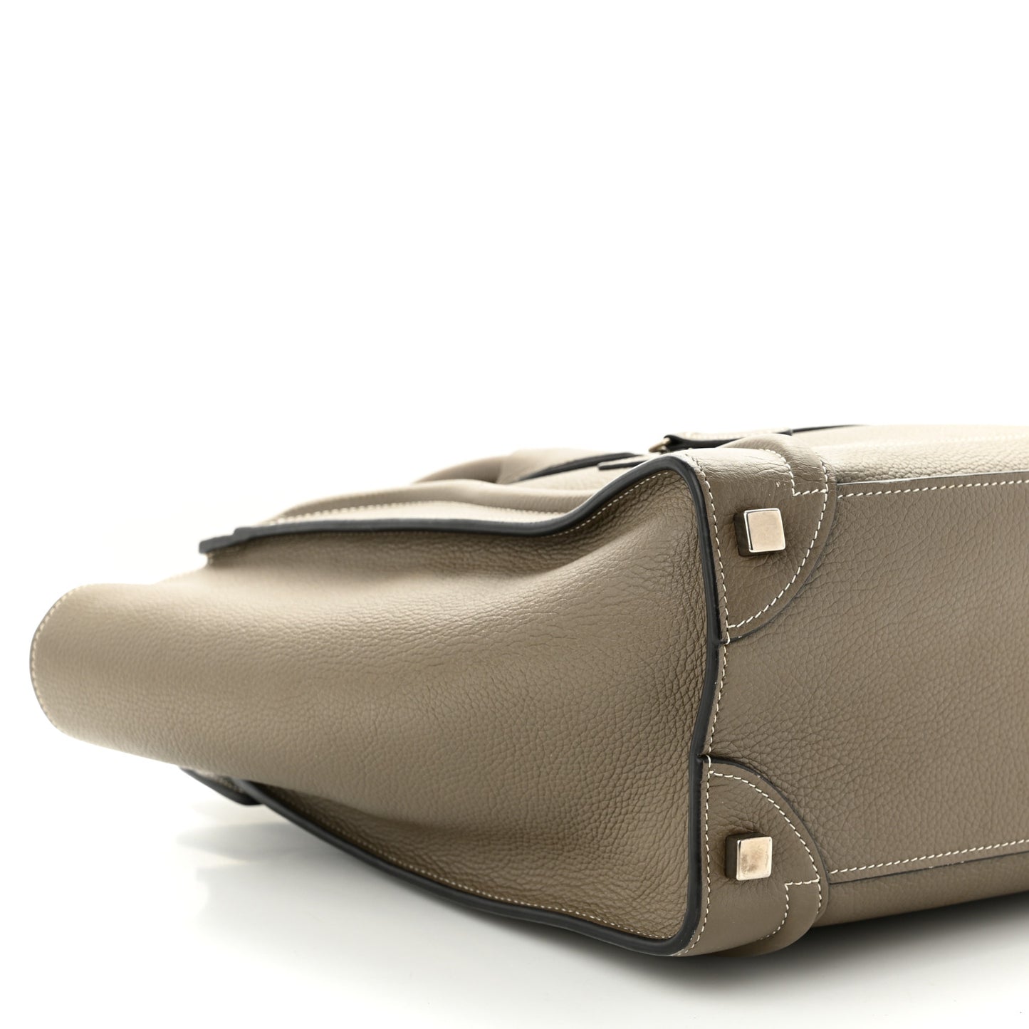 Drummed Calfskin Micro Luggage Souris