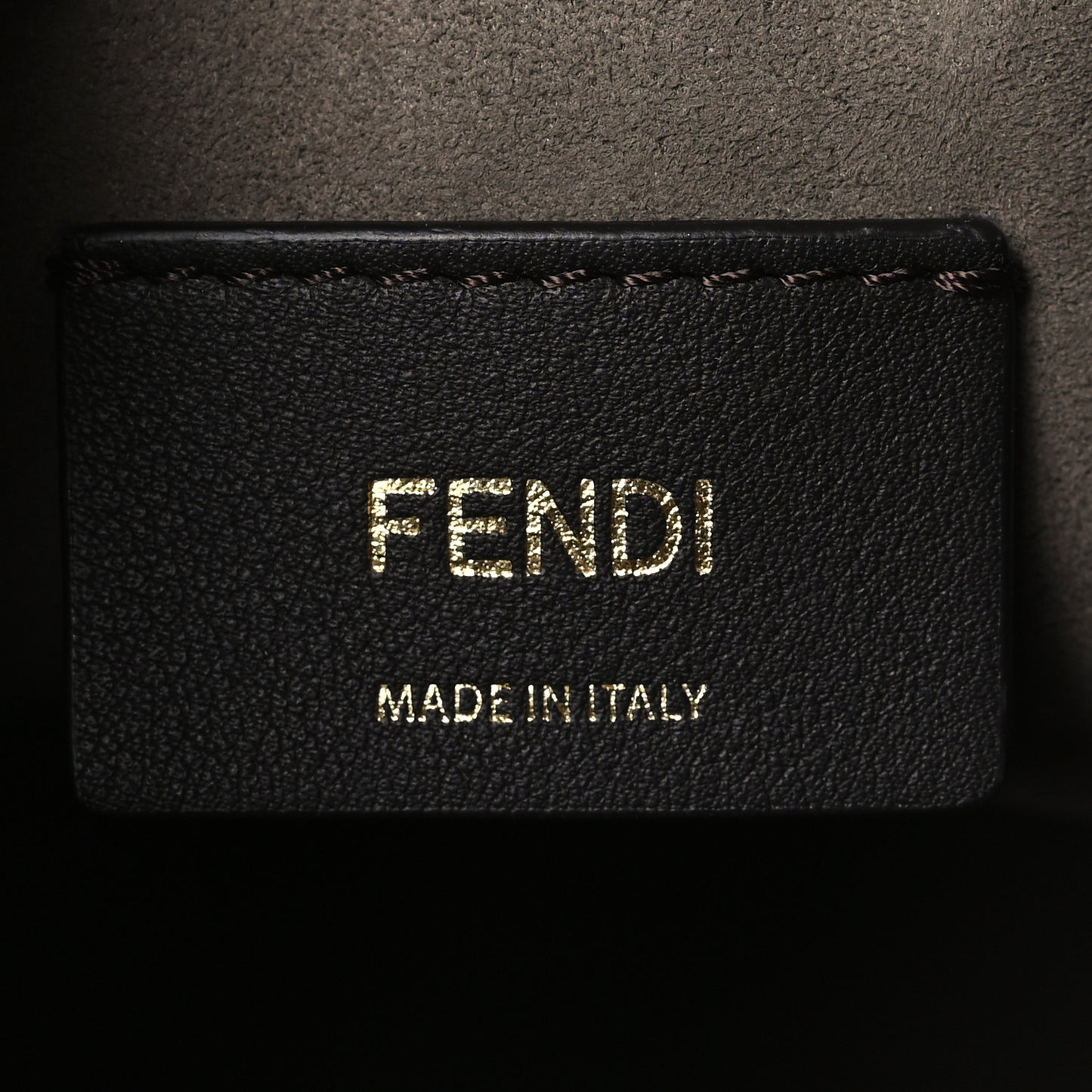 Vitello King F is Fendi Logo Embossed Mini Mon Tresor Bucket Bag Light Rose