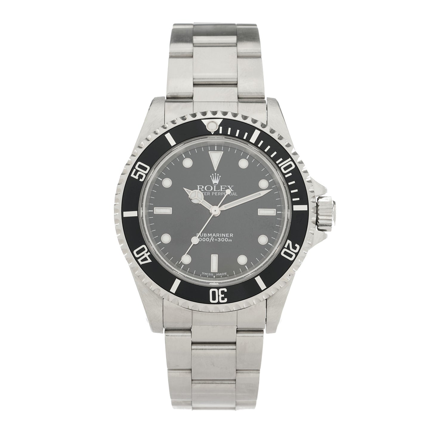 Stainless Steel 40mm Oyster Perpetual Submariner Watch Black 14060M