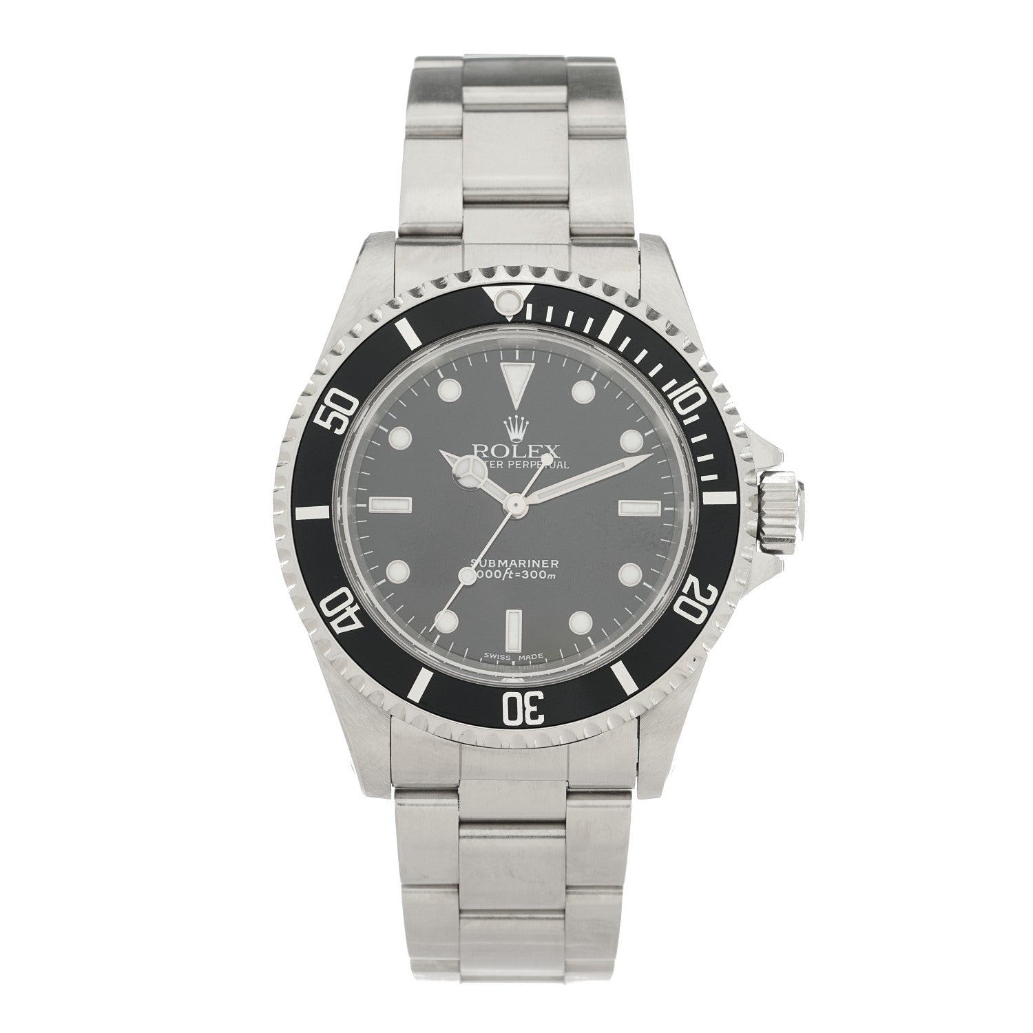 Rolex Stainless Steel 40mm Oyster Perpetual Submariner Watch Black 14060M 1 of 5
