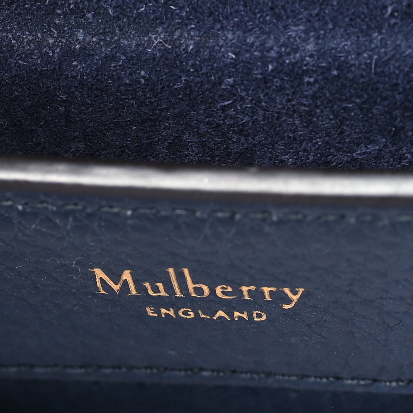 Grained Calfskin Studded Small Amberly Top Handle Crossbody Navy