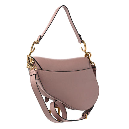 Christian Dior Grained Calfskin Saddle Bag With Strap Blush 3 of 9