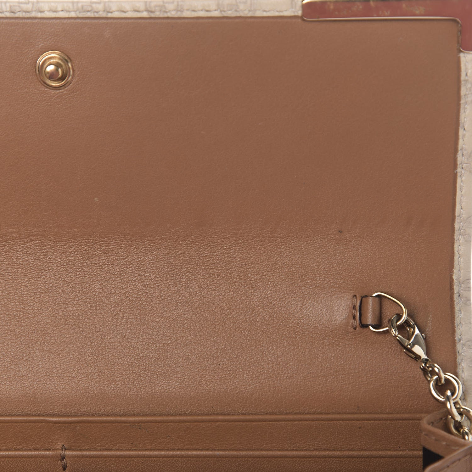 Gucci Soft Microguccissima Dice Chain Wallet Beige 6 of 9