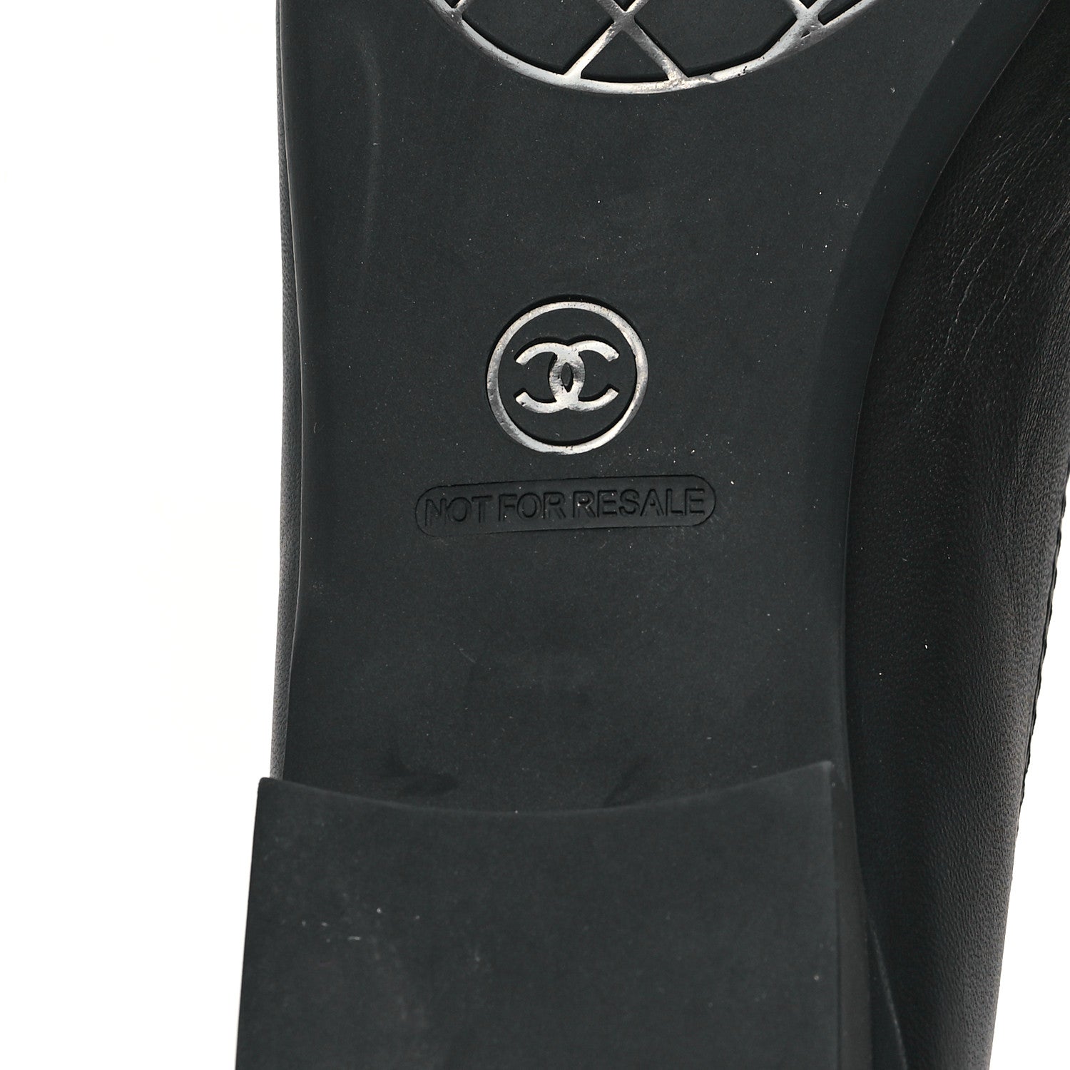 Chanel Lambskin Cap Toe CC Uniform Ballerina Flats 38.5 Black 7 of 10