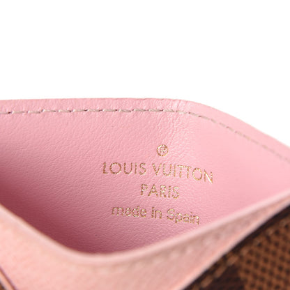 Louis Vuitton Damier Ebene Caissa Card Holder Rose Ballerine 6 of 8