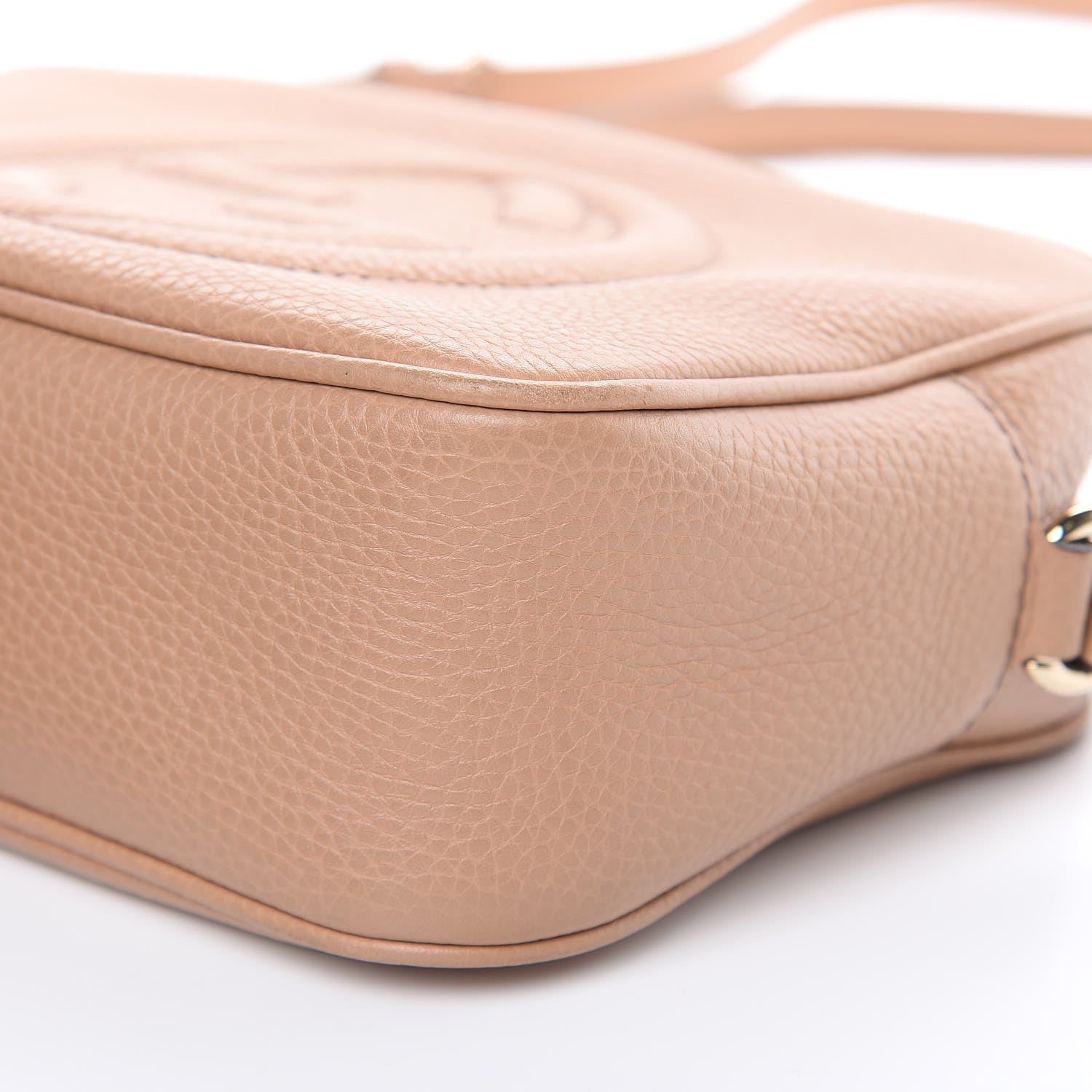 Gucci Pebbled Calfskin Small Soho Disco Bag Rose Beige 9 of 16