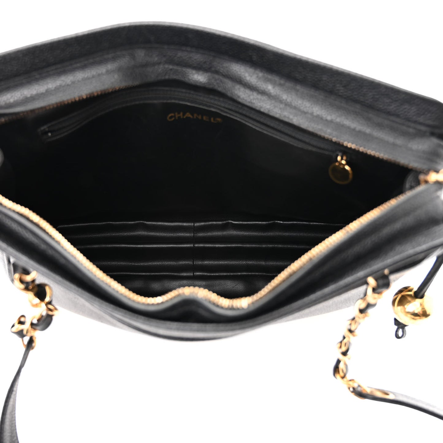 Caviar CC Shoulder Bag Black