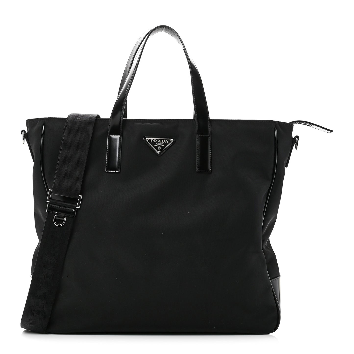 Re-Nylon Spazzolato Tote Black