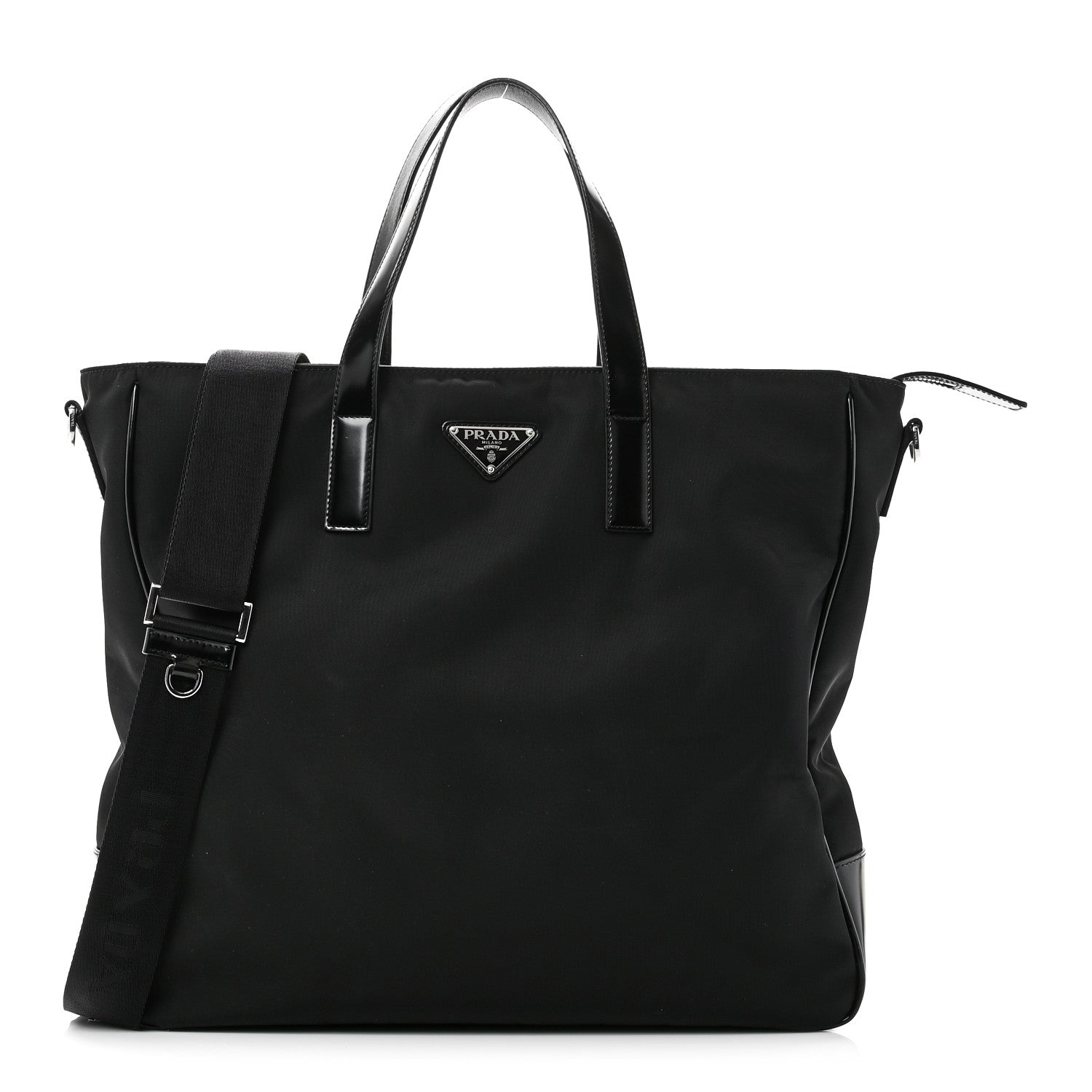Prada Re-Nylon Spazzolato Tote Black 1 of 10