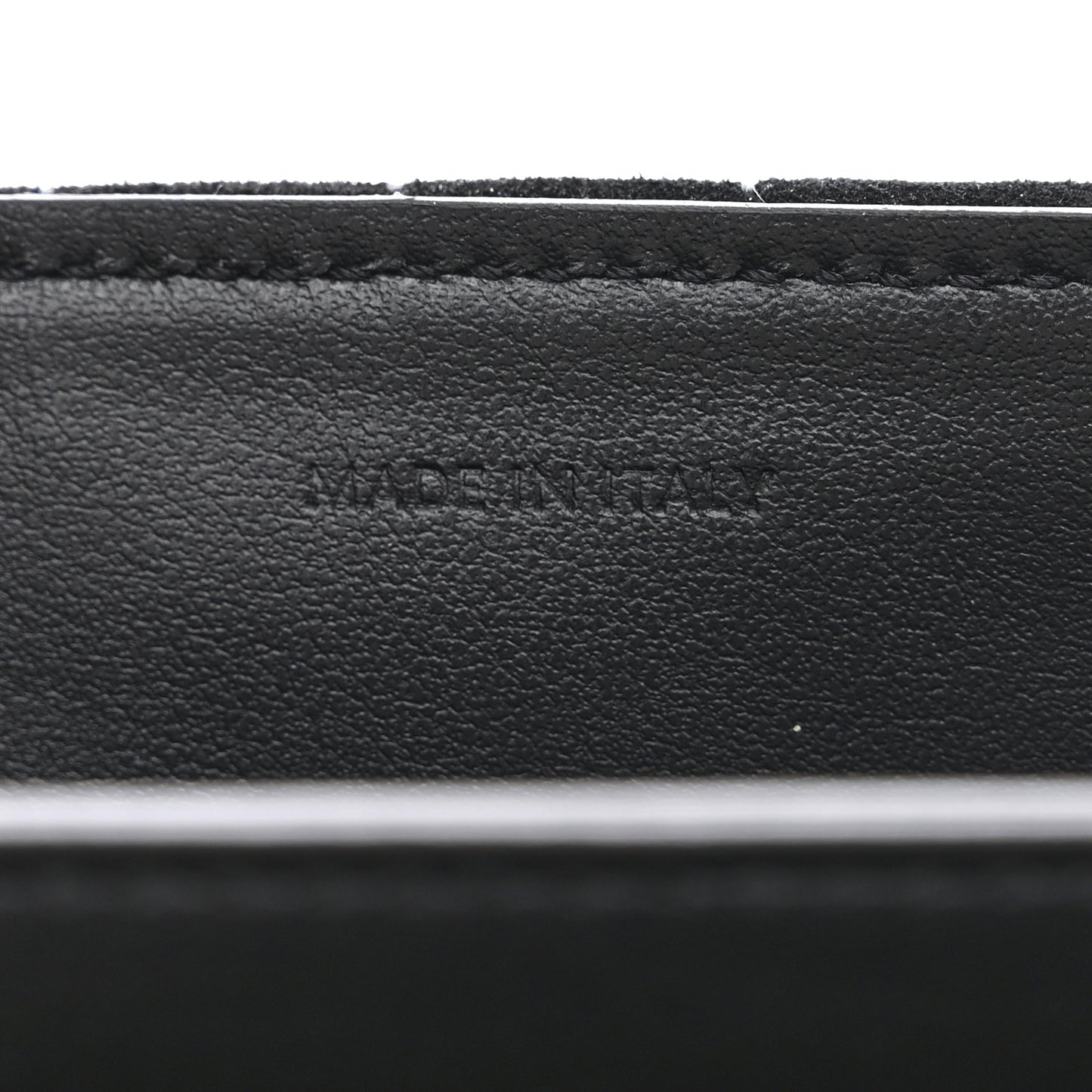Suede Quilted Medium C Bag Black