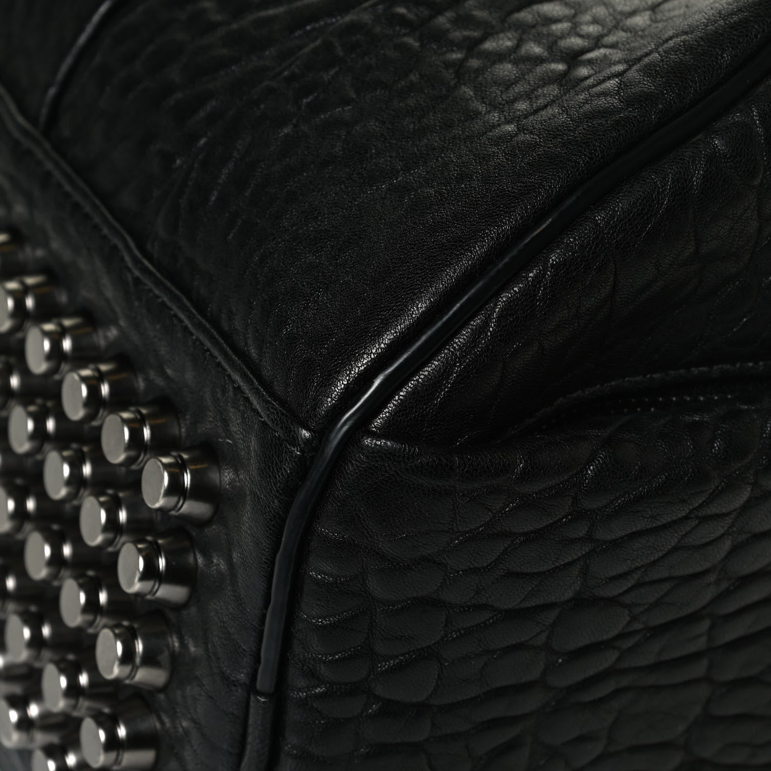Alexander Wang Pebbled Lambskin Rocco Black Nickel Hardware 9 of 10