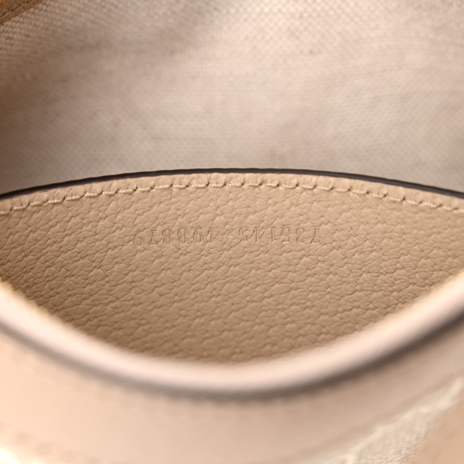 Gucci GG Supreme Monogram Textured Dollar Calfskin Small Ophidia Hobo Beige Mystic White Oatmeal 7 of 10