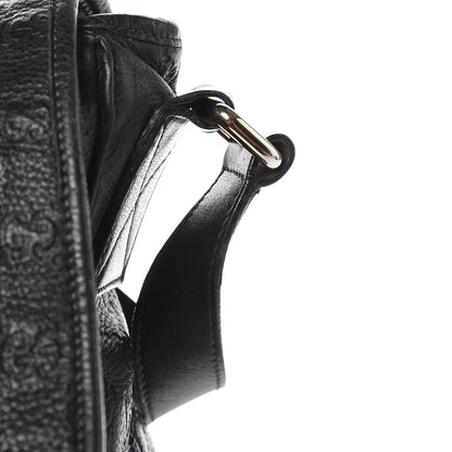 Gucci Guccissima Medium Flap Messenger Bag Black 11 of 15