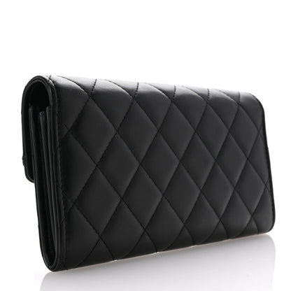 Chanel Lambskin Quilted CC Chic Gusset Wallet Black 3 of 9