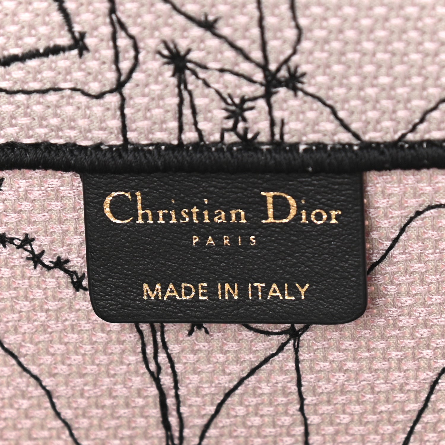 Christian Dior Canvas Embroidered Medium Zodiac Book Tote Latte Multicolor 6 of 9