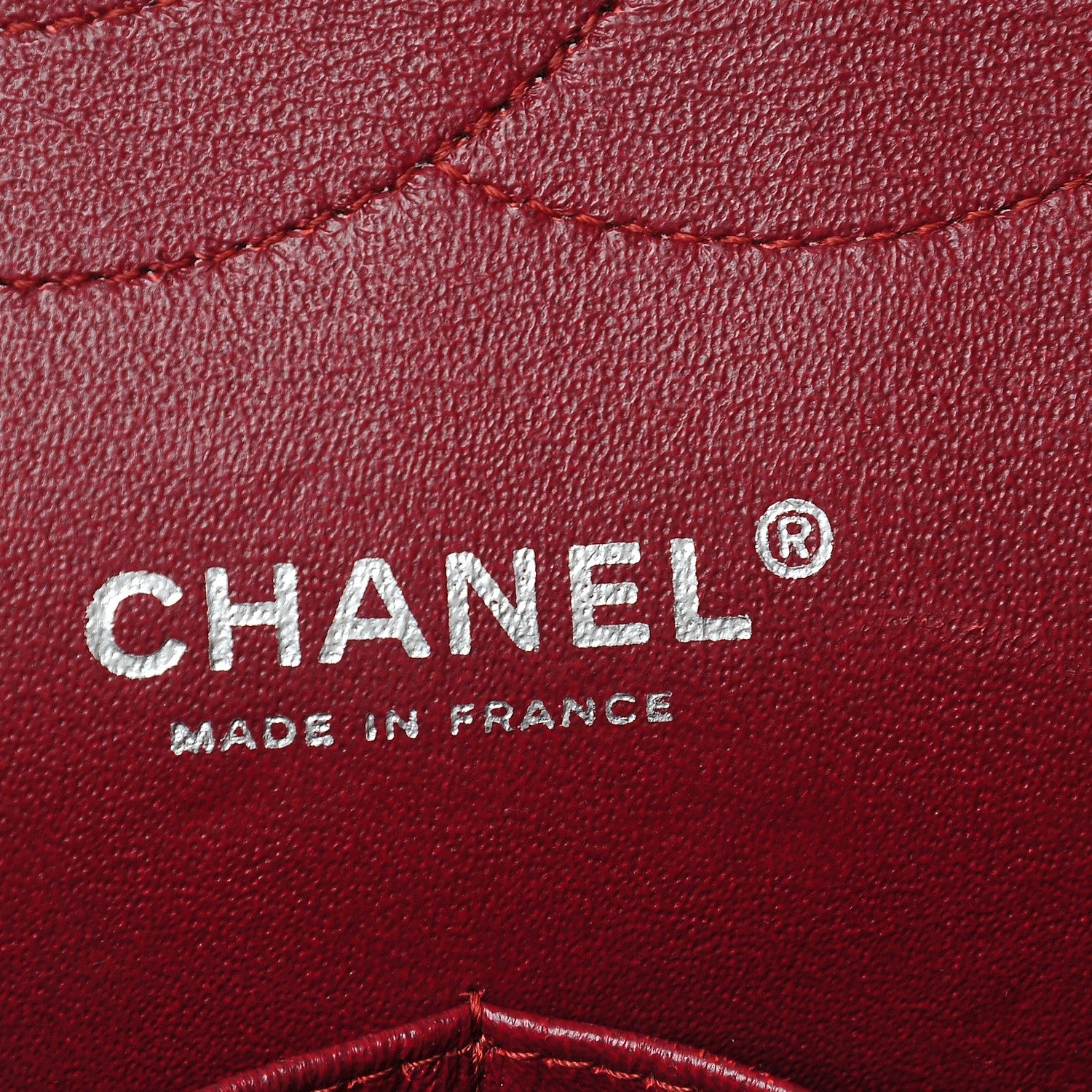 Chanel Patent Quilted Jumbo Double Flap Dark Red 6 of 9
